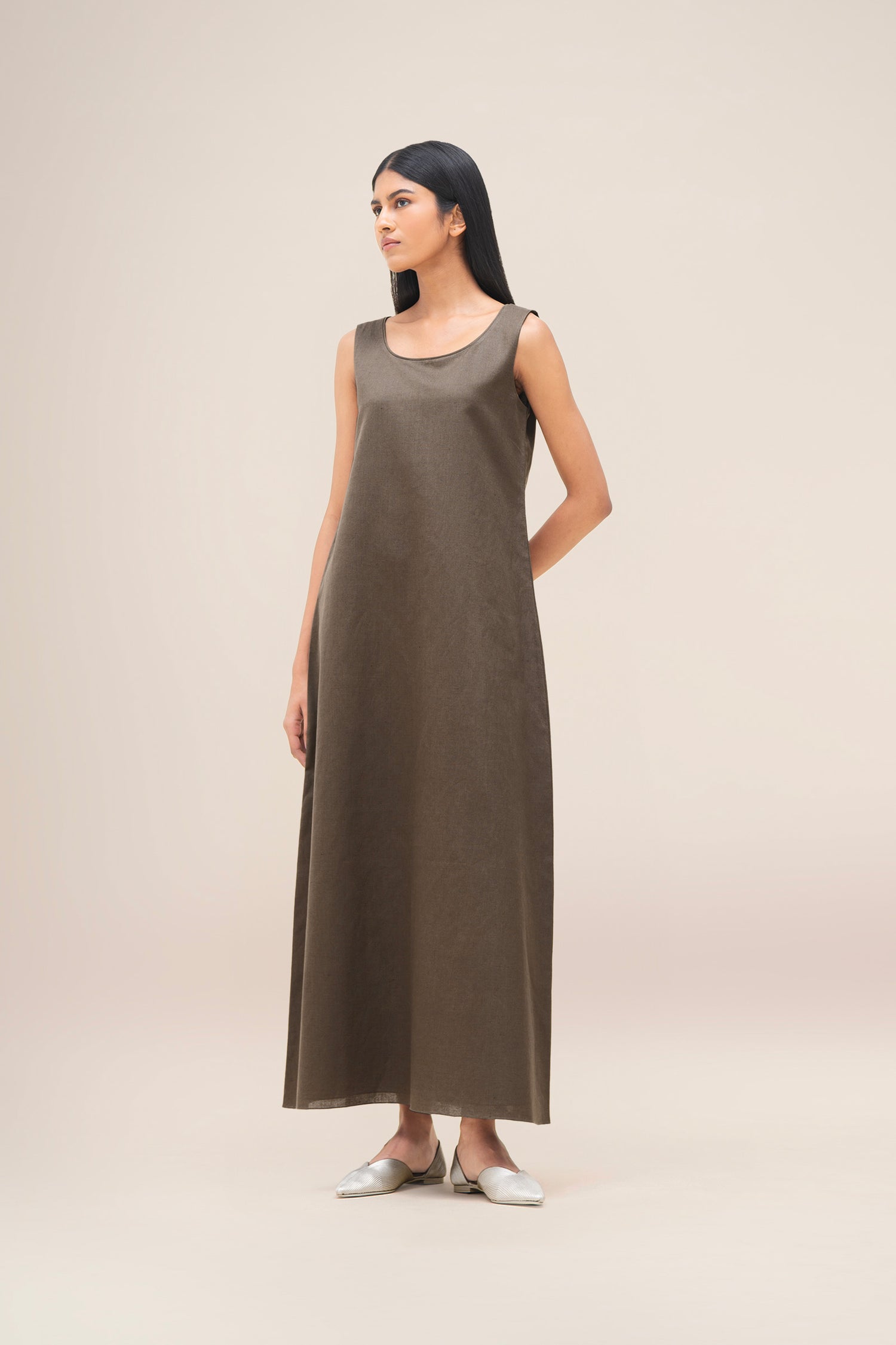  Linen Ravida Jacket Set – Brown