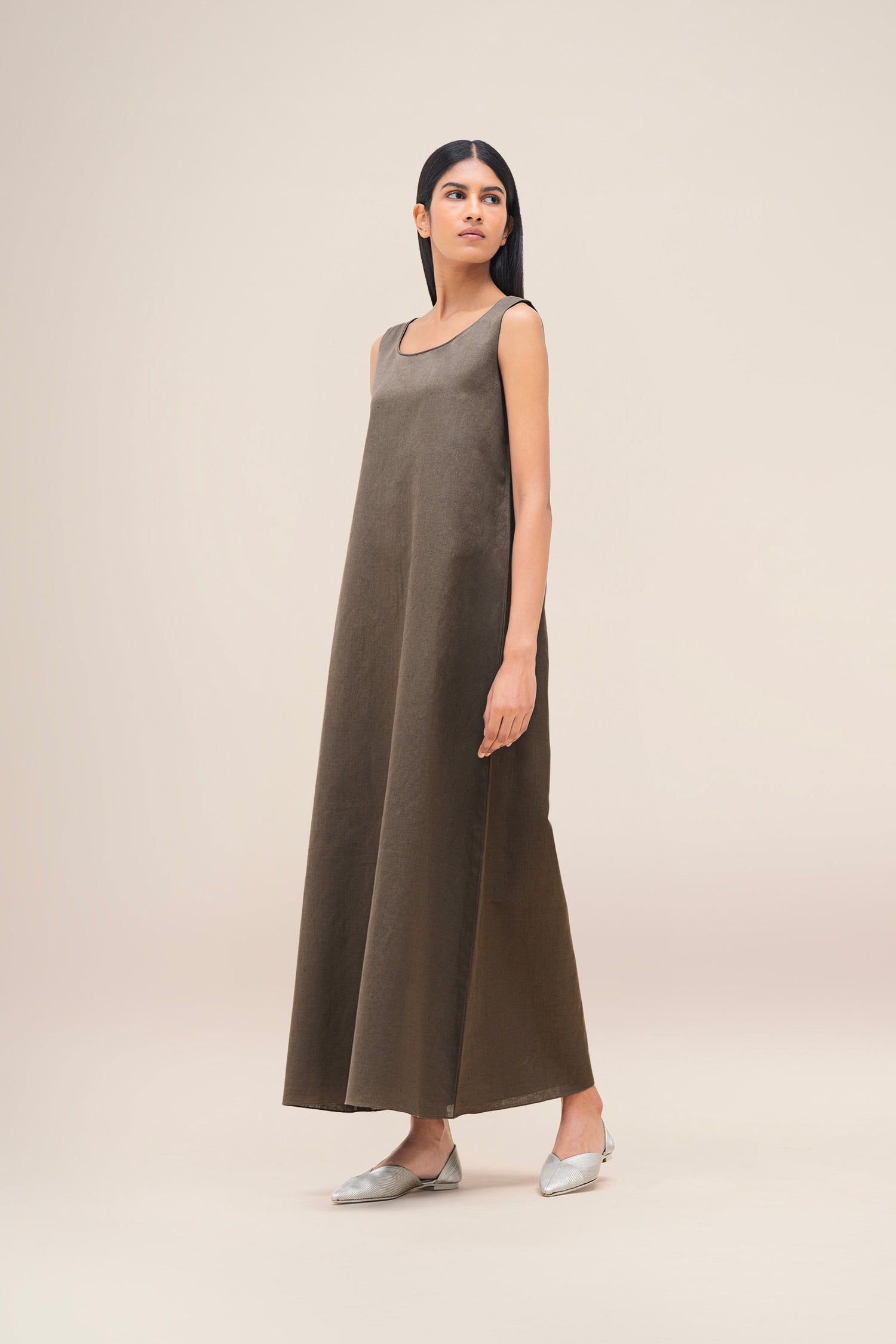  Linen Ravida Jacket Set – Brown