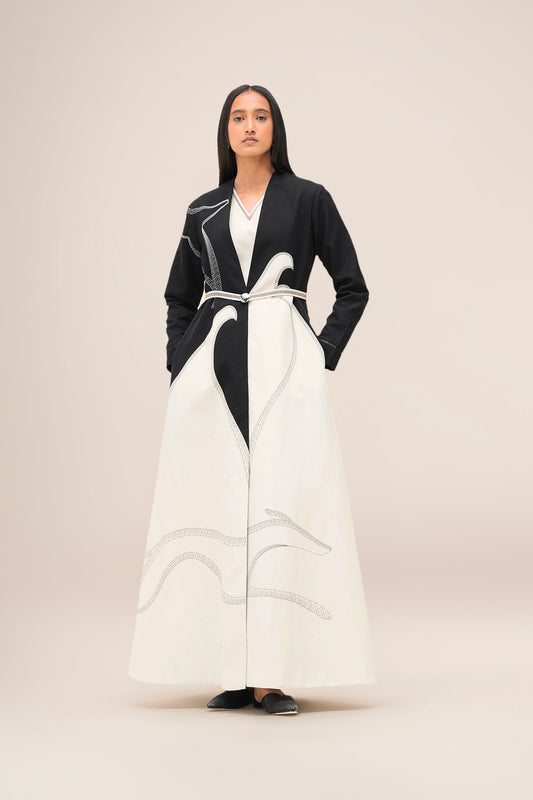 Linen Zenaida Jacket Set – Black
