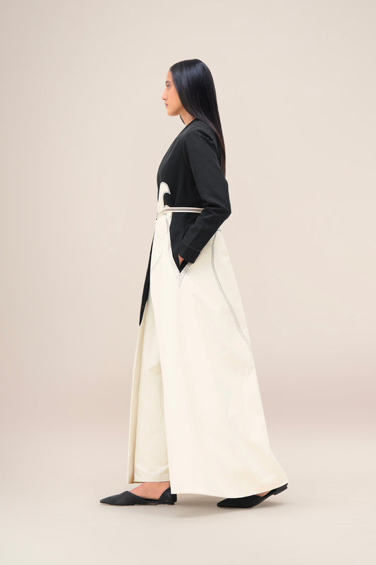 Linen Zenaida Jacket Set – Black