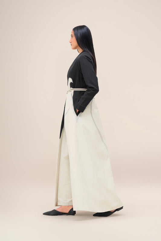 Linen Zenaida Jacket Set – Black