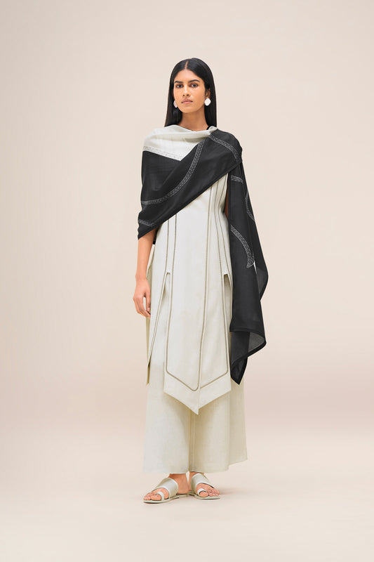 Silk Avis Scarf – Black