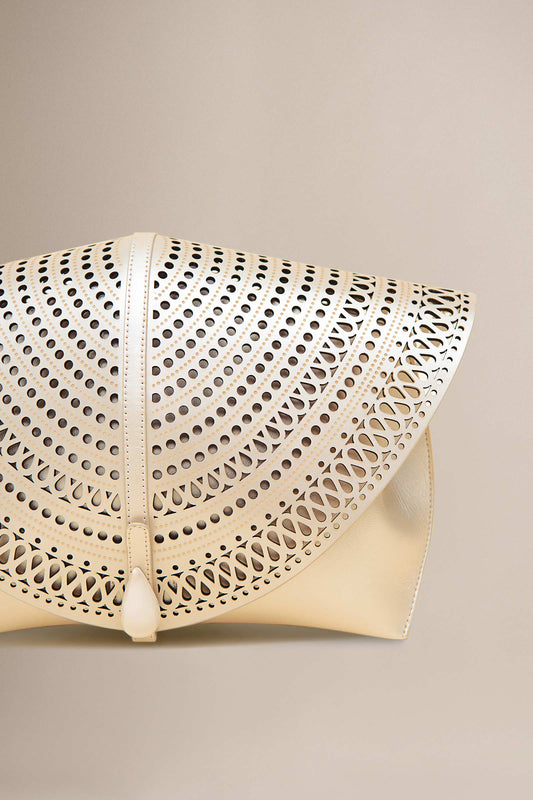 Faux Leather Oriole Clutch – Metallics