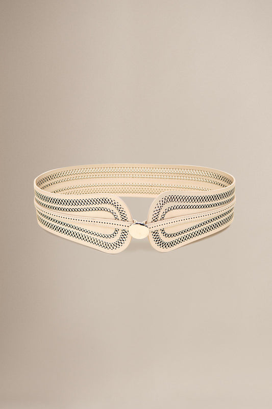 Faux Leather Baaz Belt – Metallics