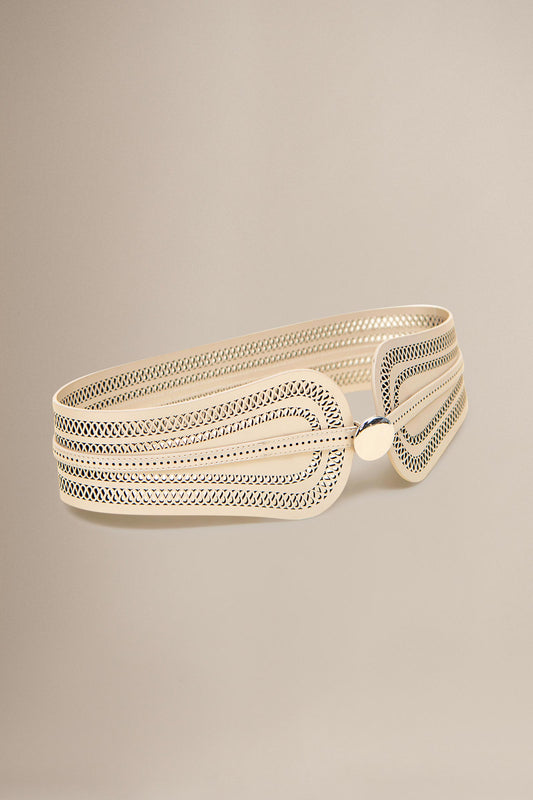 Faux Leather Baaz Belt – Metallics