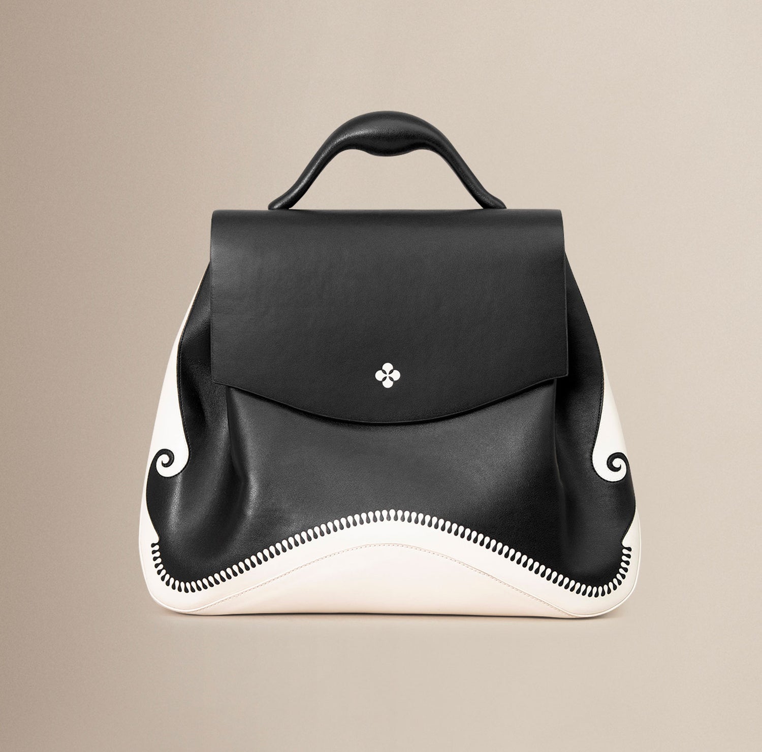  Faux Leather Isola Bag – Black