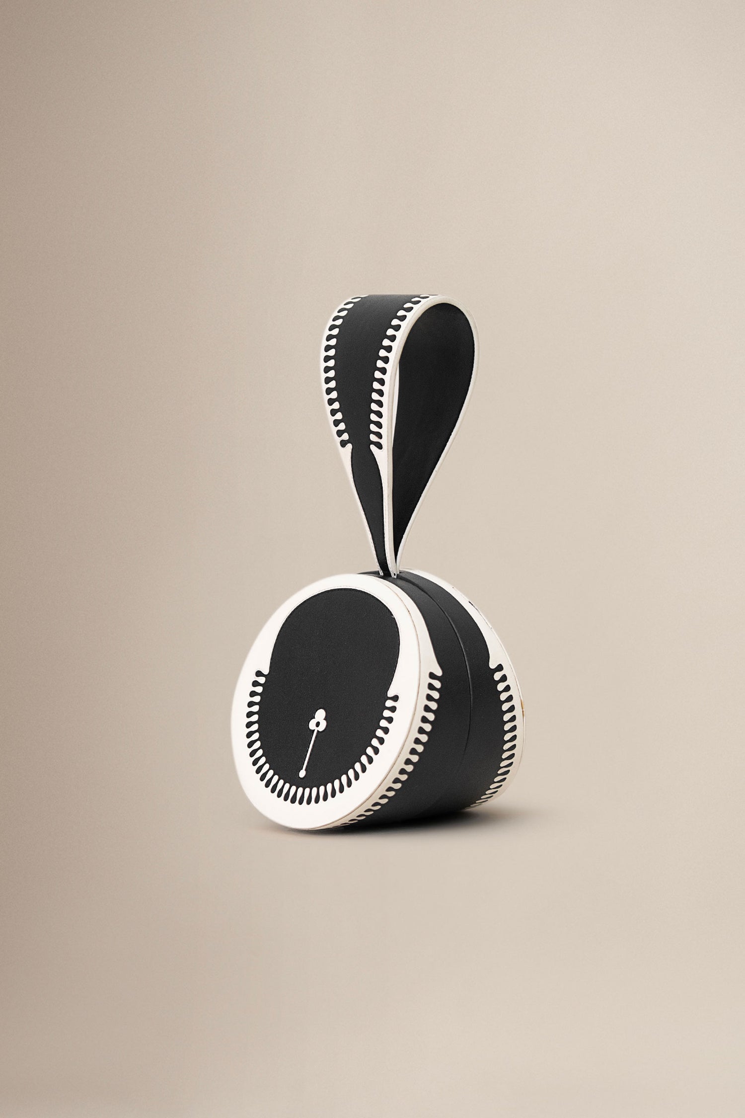  Faux Leather Aeri Wristlet – Black