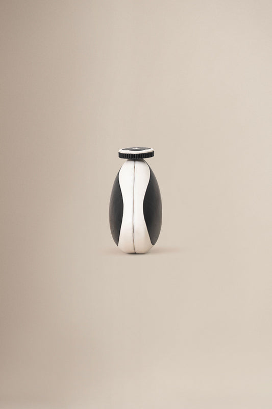 Faux Leather Runa Clutch – Black