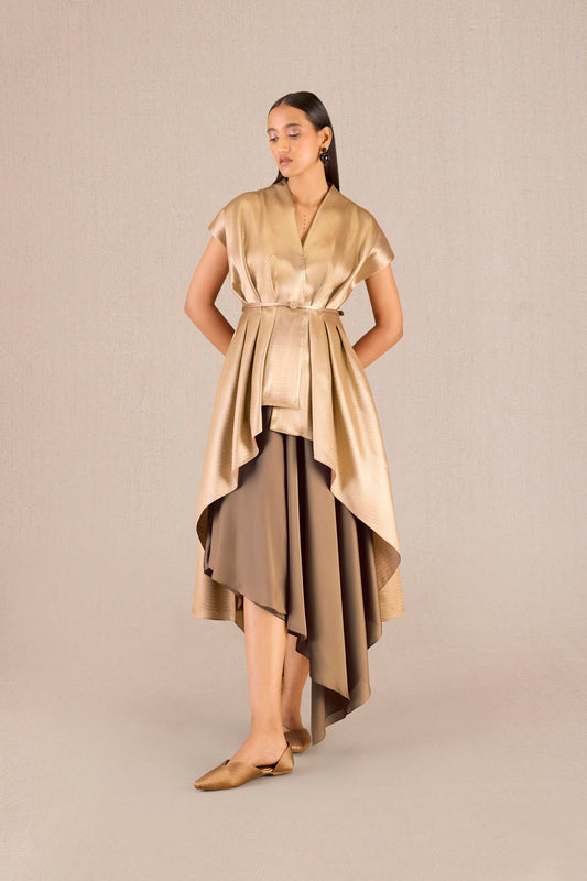 Brocade Amra Jacket Set – Metallics