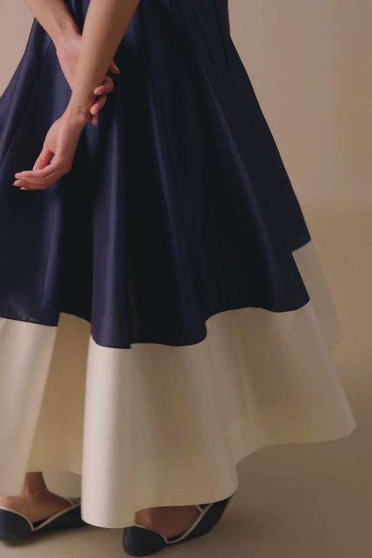 Silk Alizeh Dress – Blue