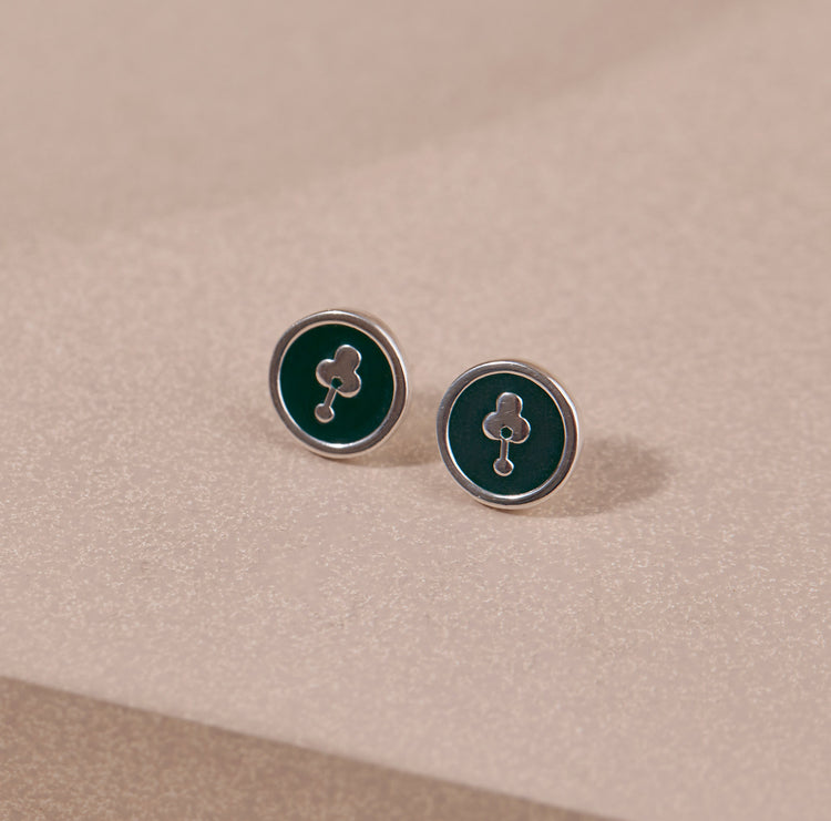 Lana Studs - Green