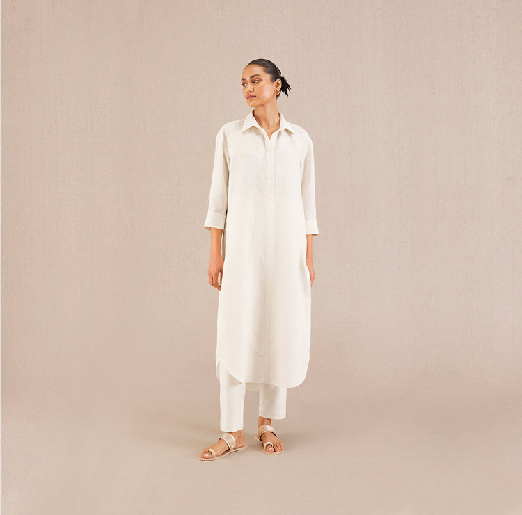 Anisa Tunic Set - Ivory