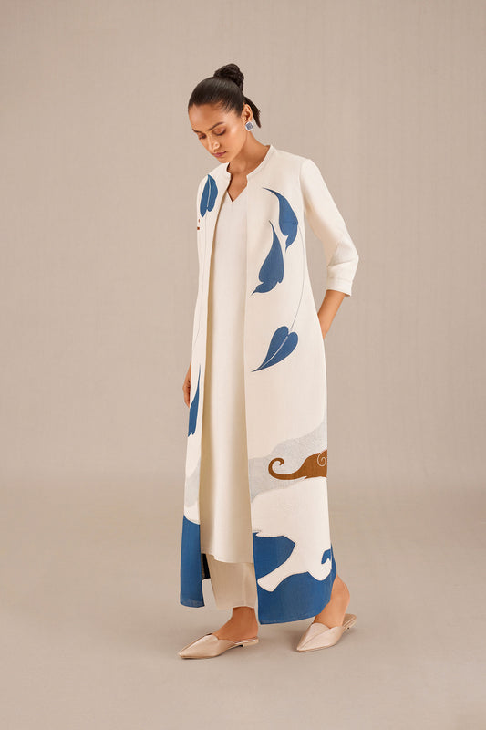 Linen Bella Jacket Set – Blue