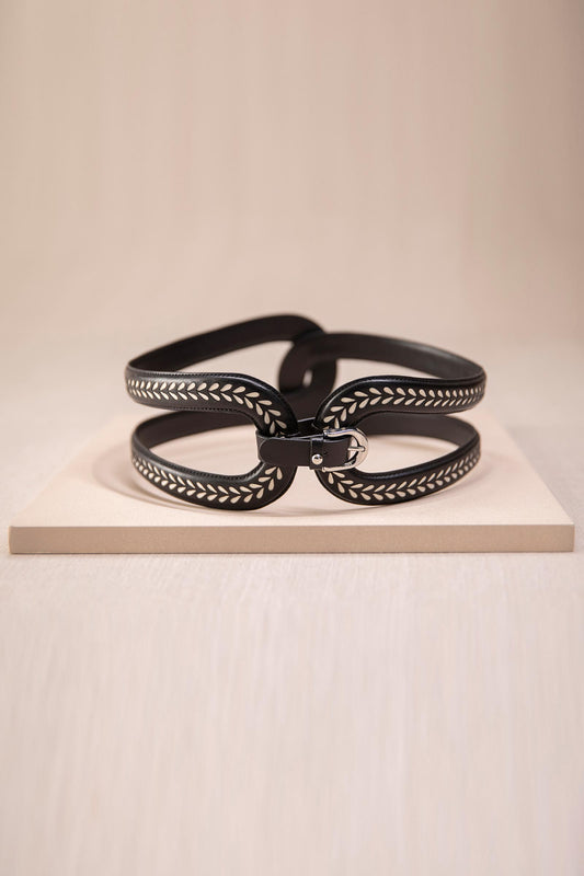 Leather Adara Belt – Black