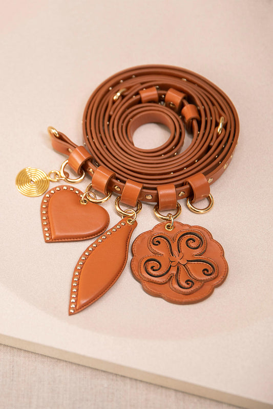 Leather Aafia Belt – Brown