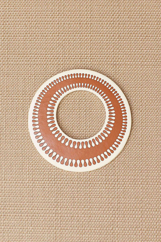 Faux Leather Duah Bangle – Orange