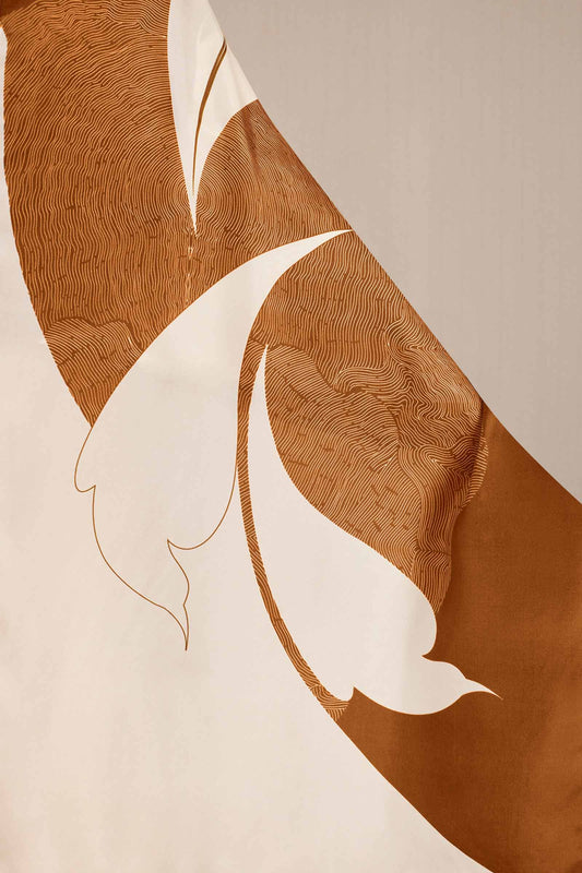 Silk Nafisah scarf – Brown
