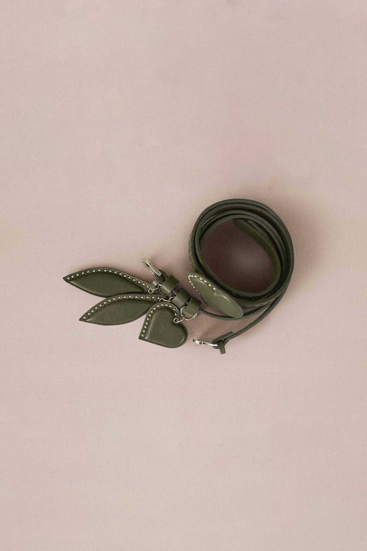 Faux Leather Kainaat Belt – Green