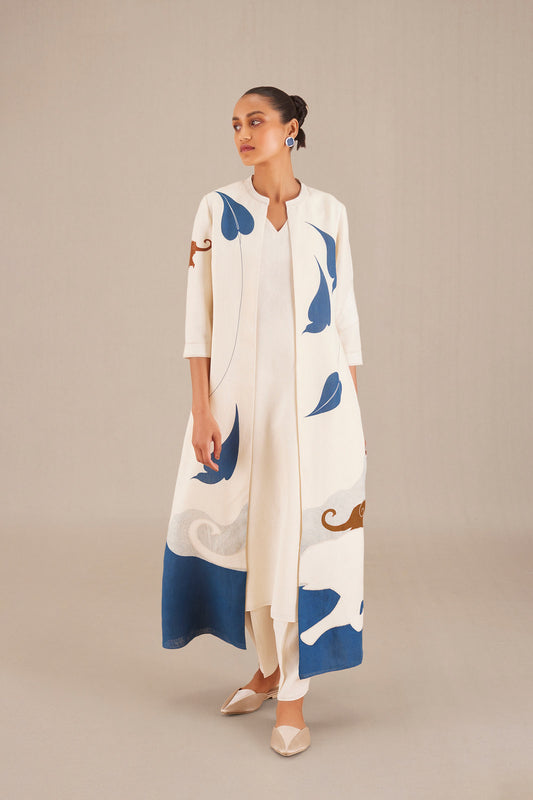 Linen Bella Jacket Set – Blue