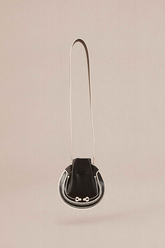 Faux Leather Nyla Bucket Bag – Black