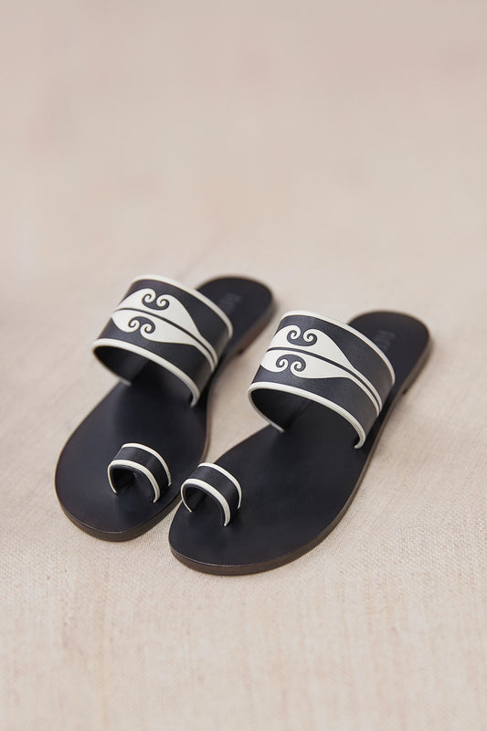 Leather Naz Slip Ons – Black