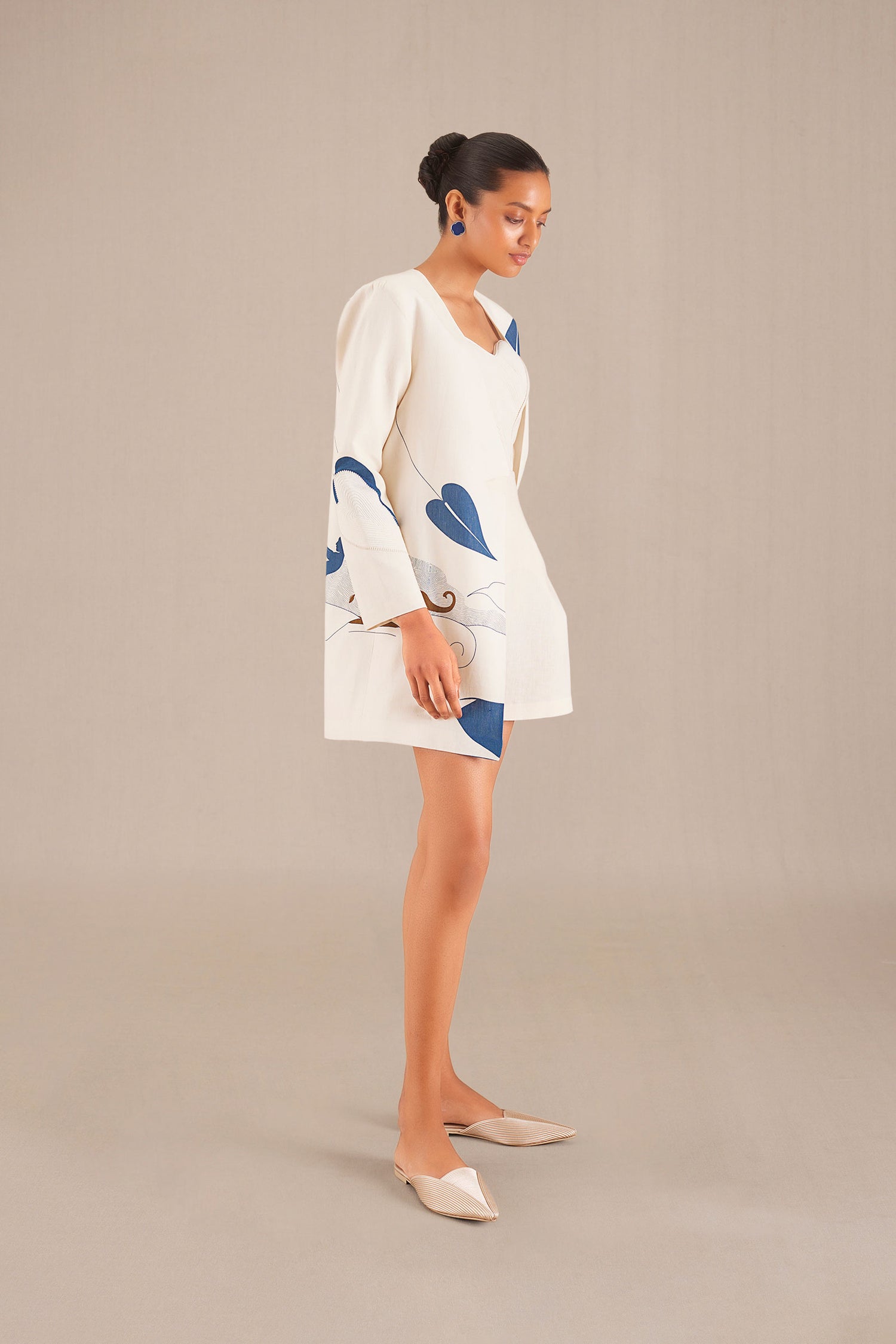 Amira Jacket Set - Ivory