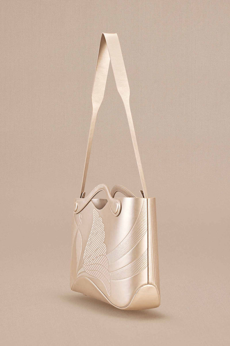 Siena Tote Bag - Metallic Pearl